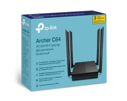 TP-LİNK ARCHER C64, WİFİ ROUTER MU‑MIMO, TP-LİNK ROUTER, ARCHER ROUTER, WİFİ ROUTER, 400 MBPS ROUTER